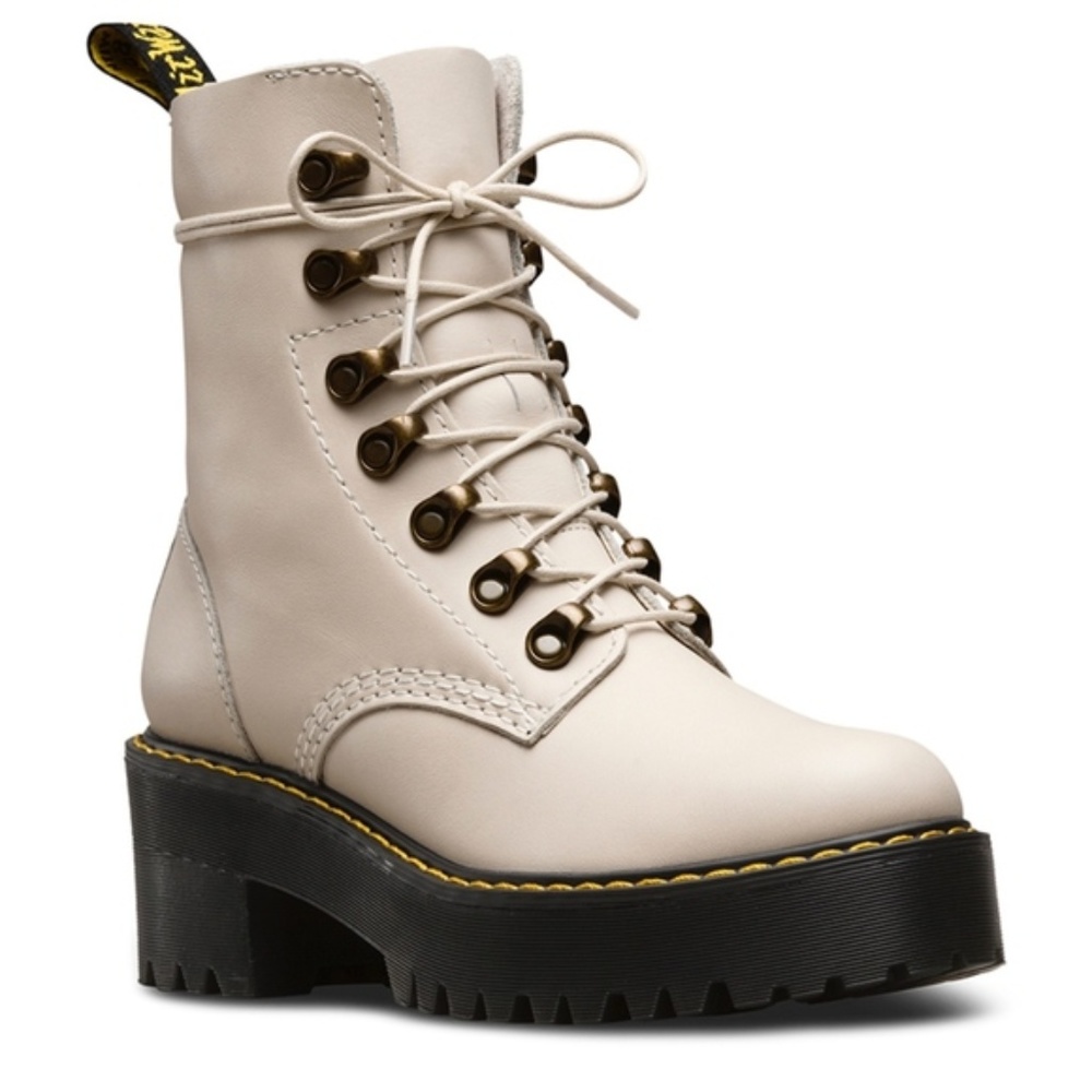 ISO Dr Martens Leona Bone White Boots Womens7 UK5